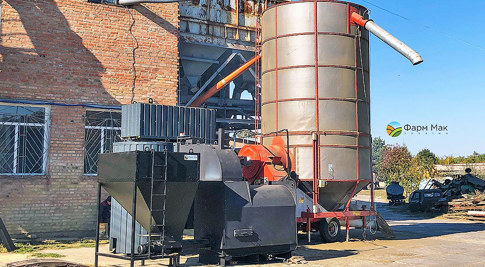 Теплогенератор ТПК 15 та зерносушарка Large 300
